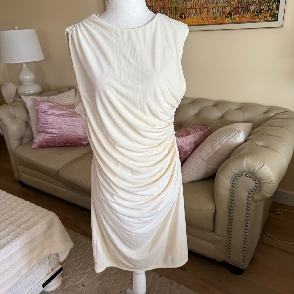 ZARA Cream Sleeveless Dress